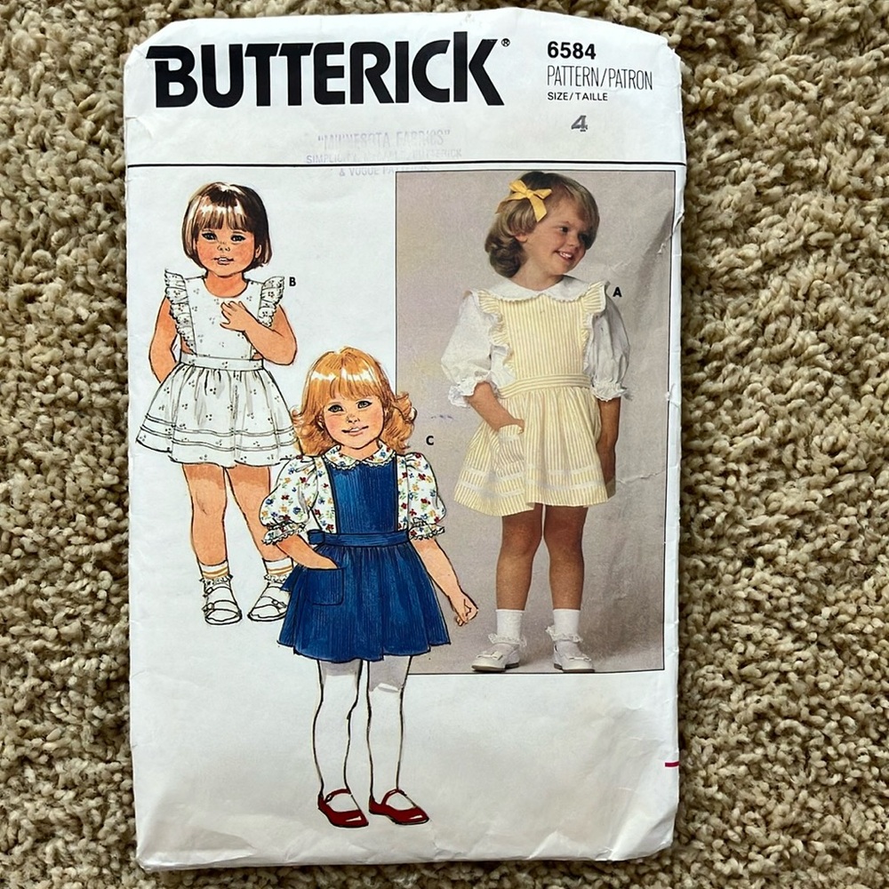 Butterick pattern 6584 size 4